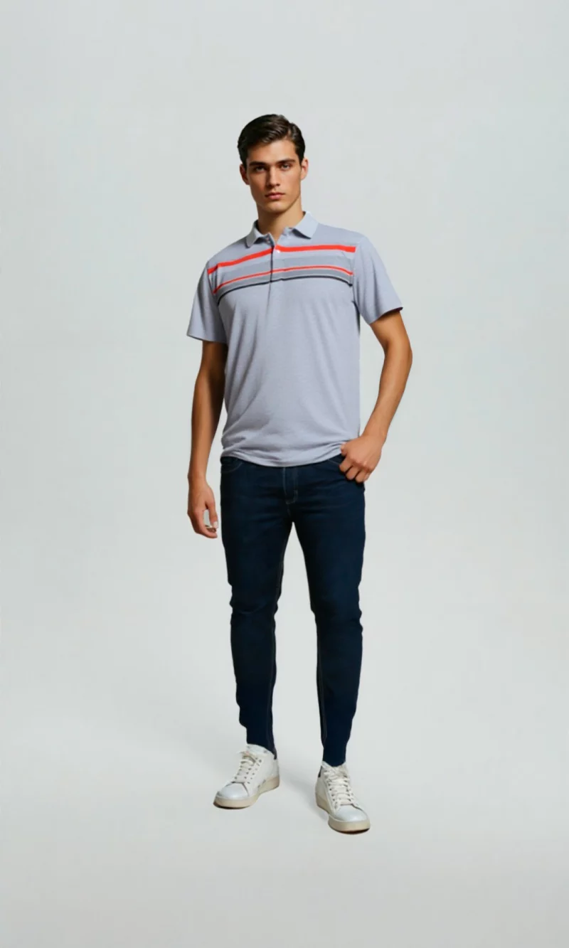 Polo hombre unicolor - Imagen 2
