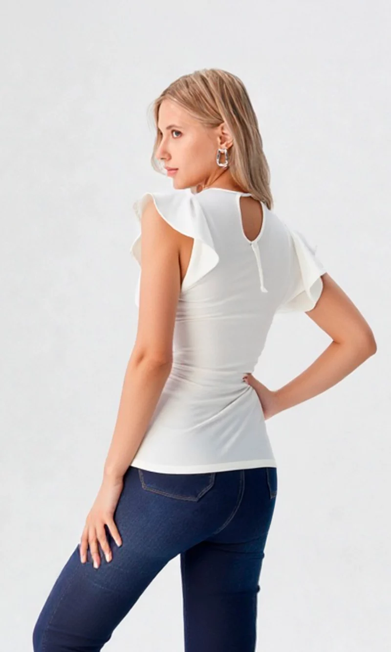 Camiseta mujer manga corta estampada - Imagen 4