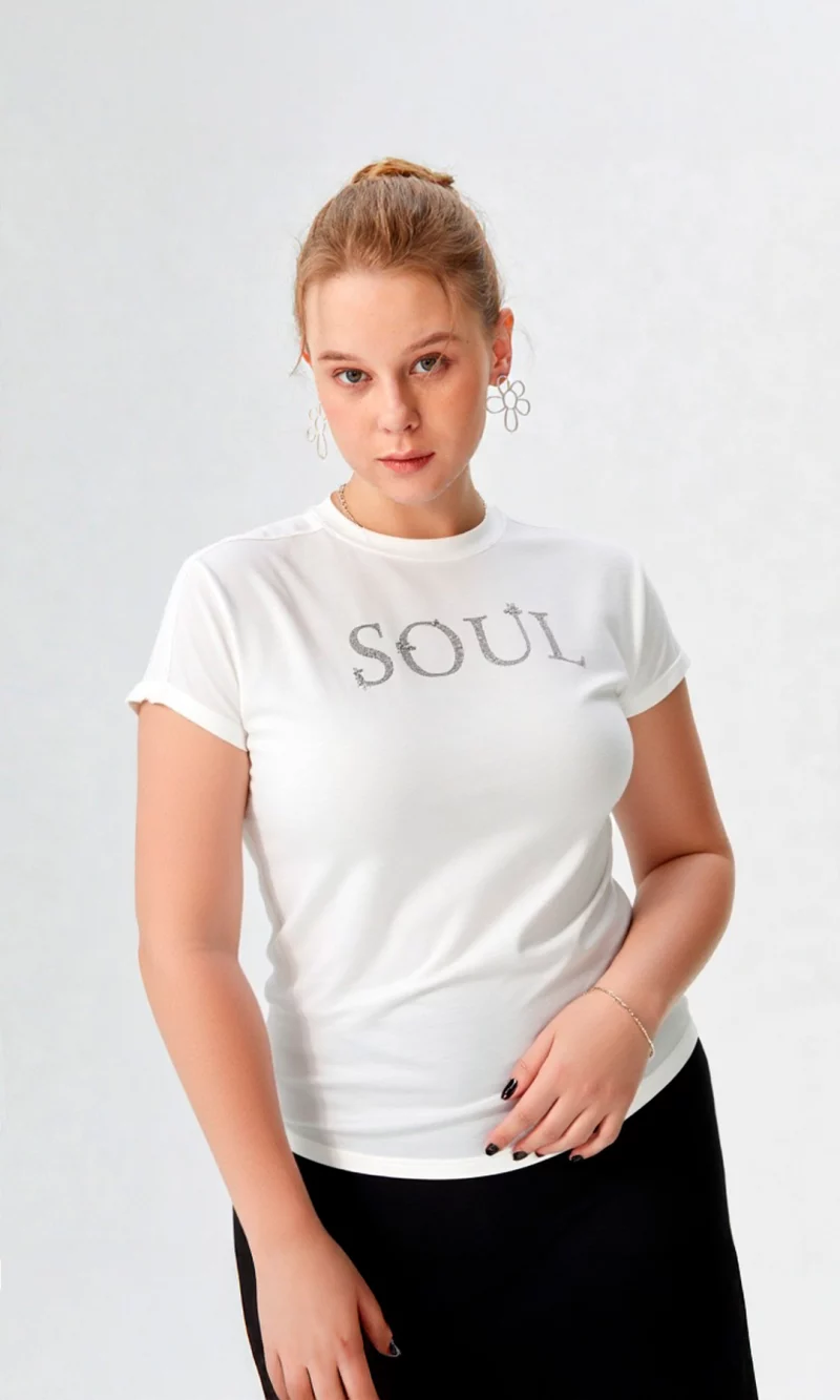 Camiseta mujer manga corta estampada - Imagen 6