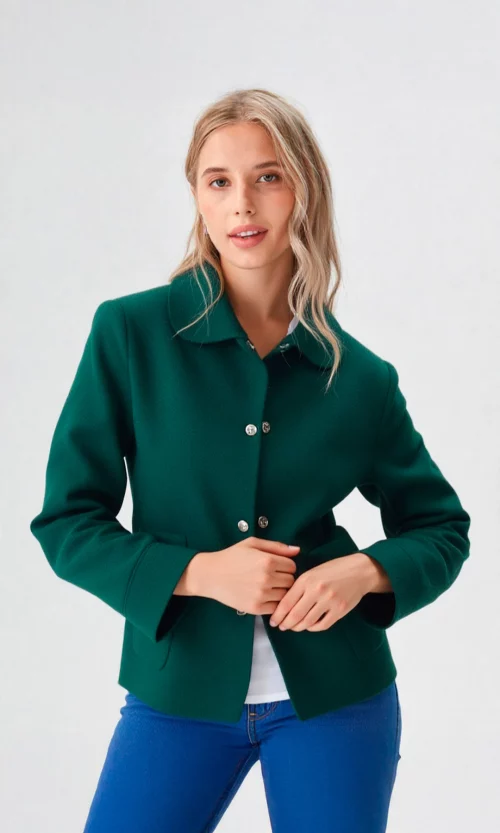 Chaqueta mujer unicolor