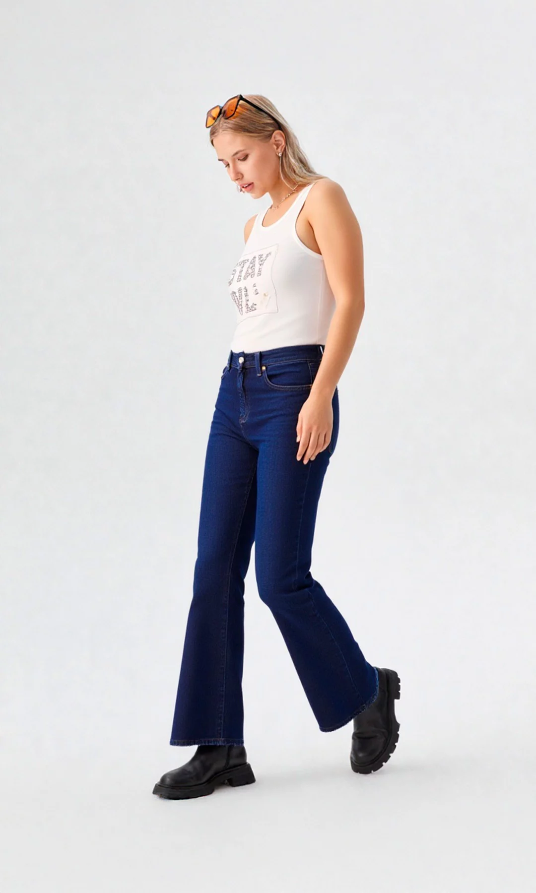 Jean mujer unicolor - Imagen 2