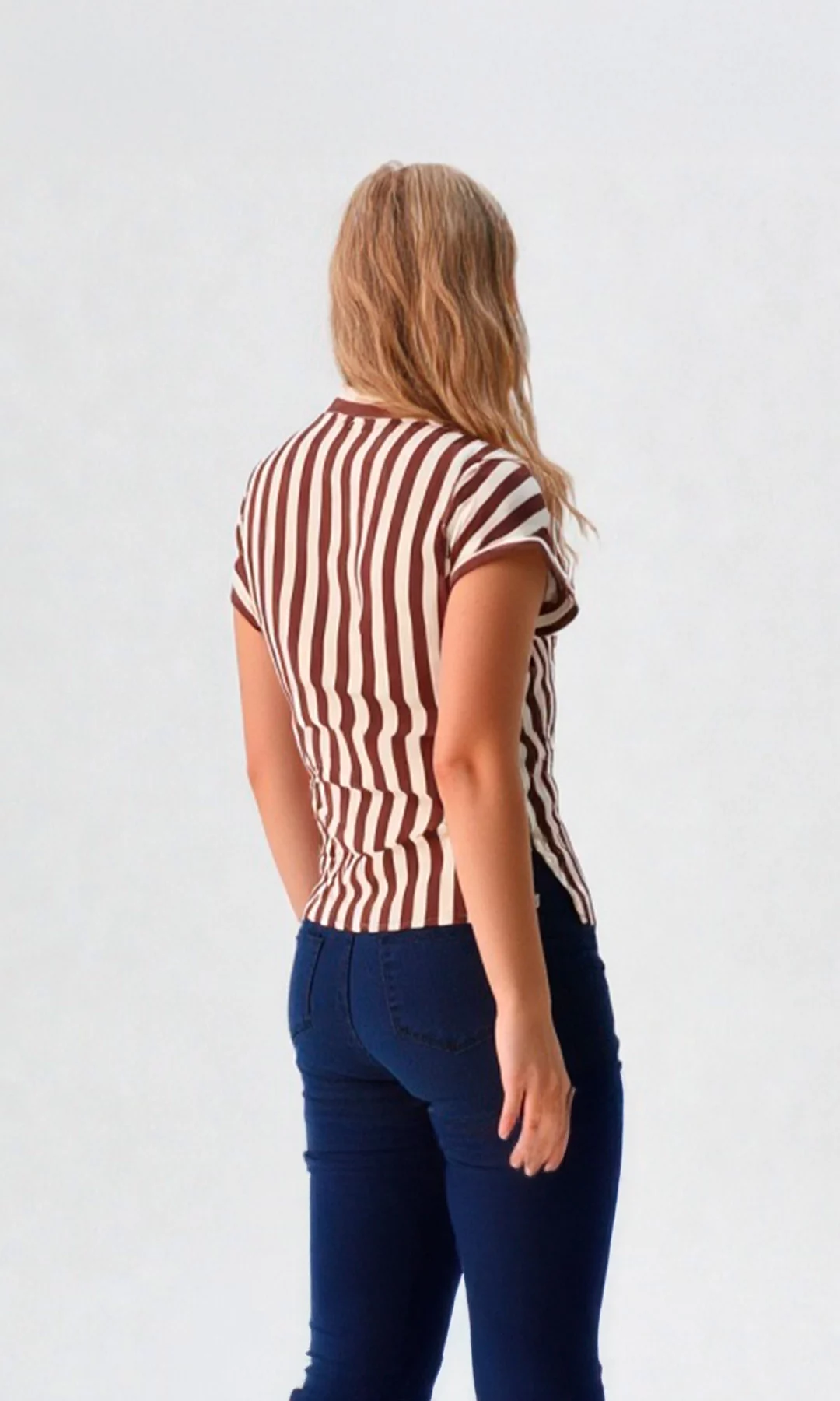 Blusa mujer manga corta rayas - Imagen 3