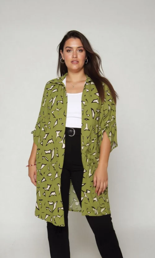 Capa mujer estampada