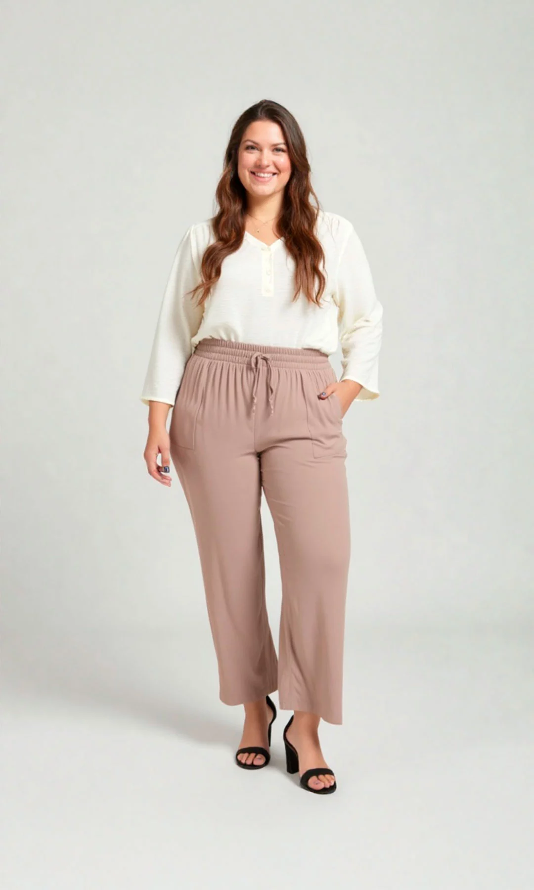 Pantalón mujer unicolor - Imagen 13