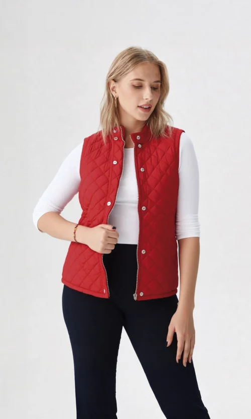 Chaleco mujer unicolor