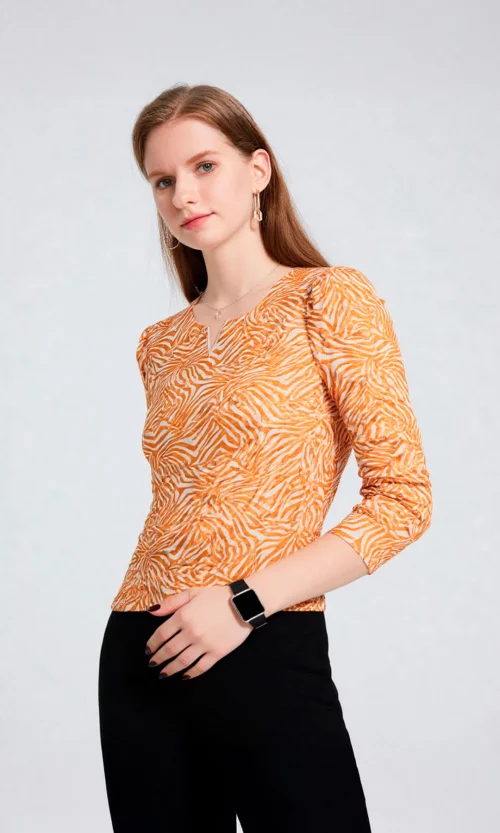 Camiseta mujer manga 3/4 estampada