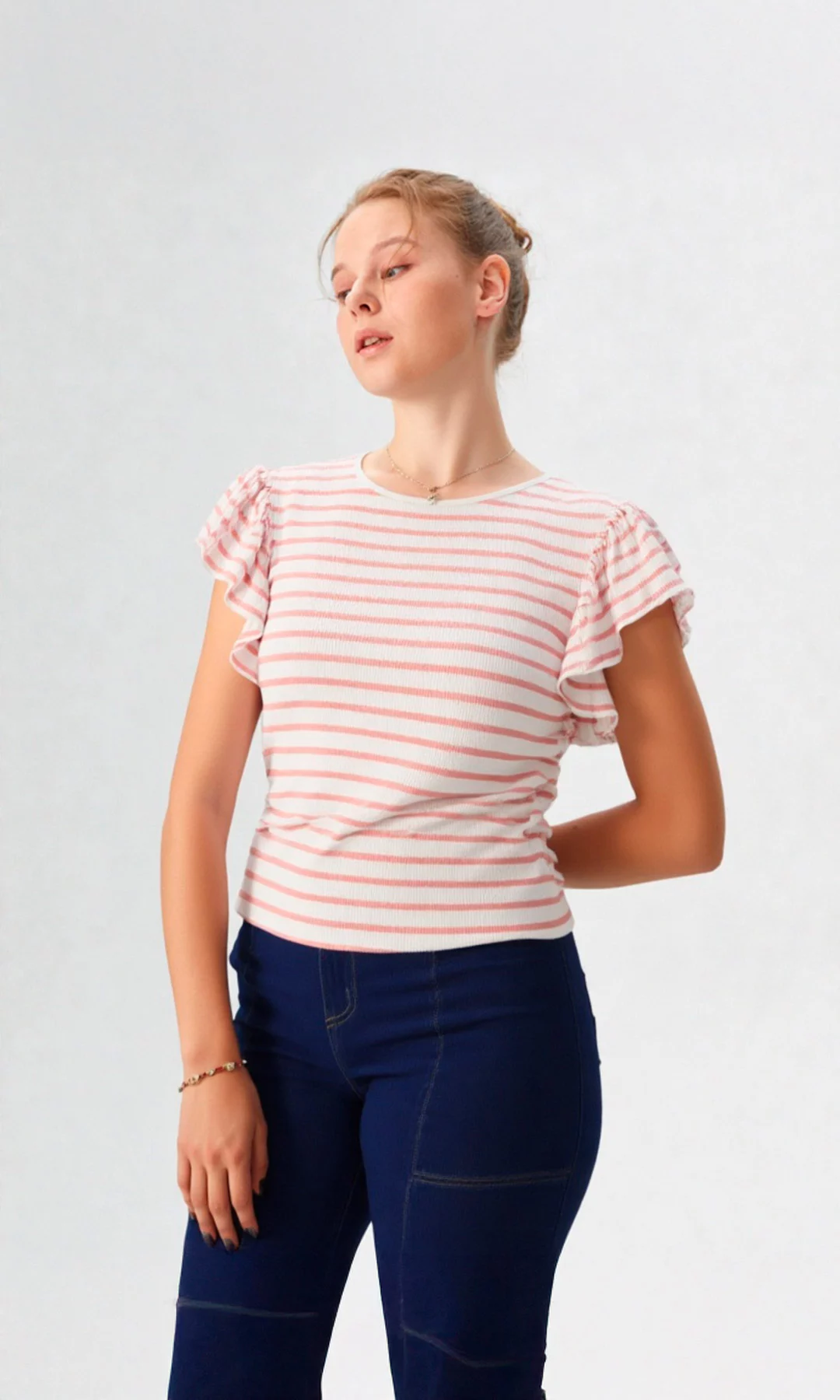 Camiseta mujer manga corta rayas - Imagen 7