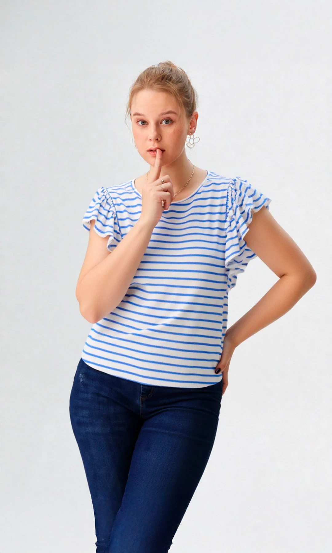 Camiseta mujer manga corta rayas - Imagen 5