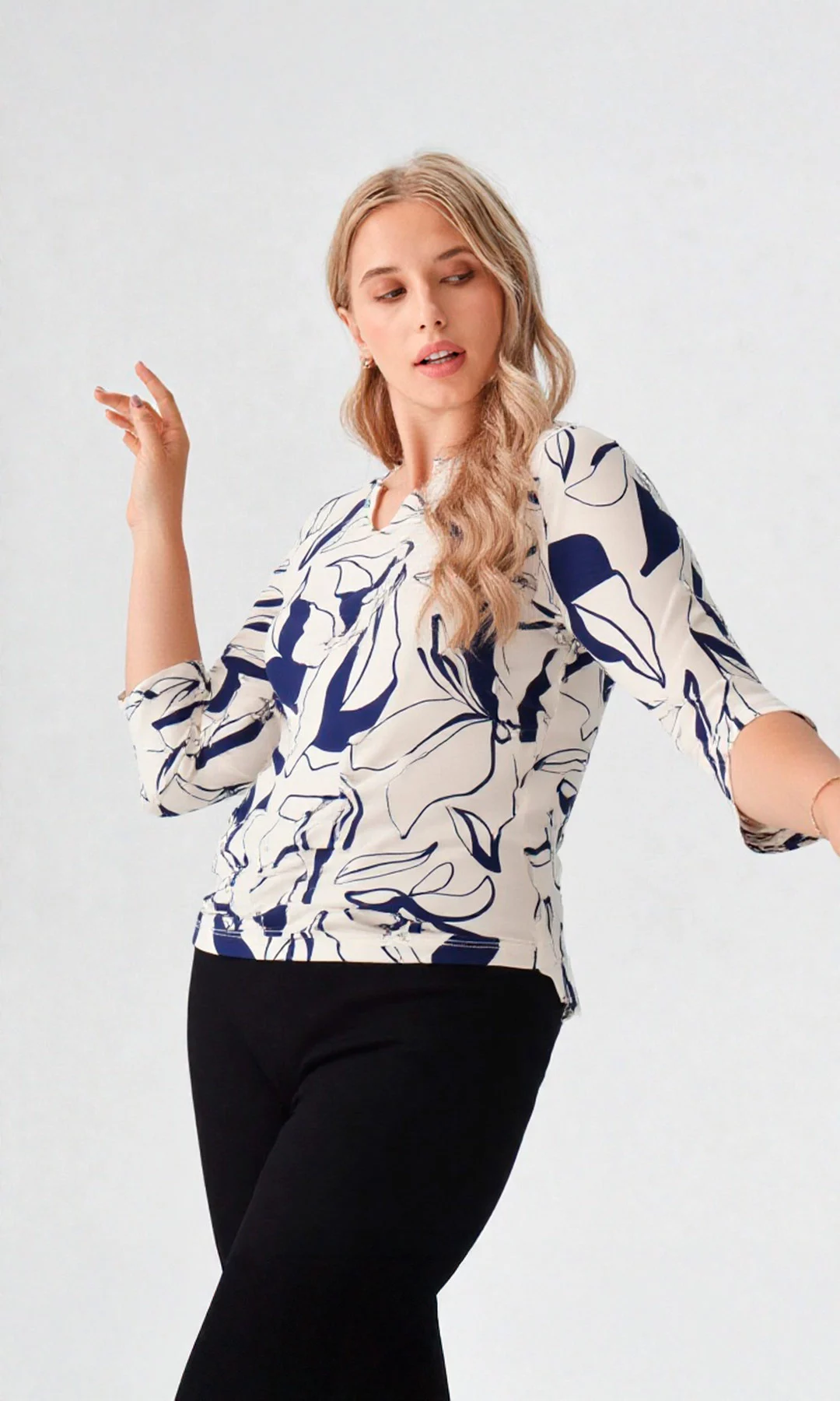 Camiseta mujer manga 3/4 estampada - Imagen 6