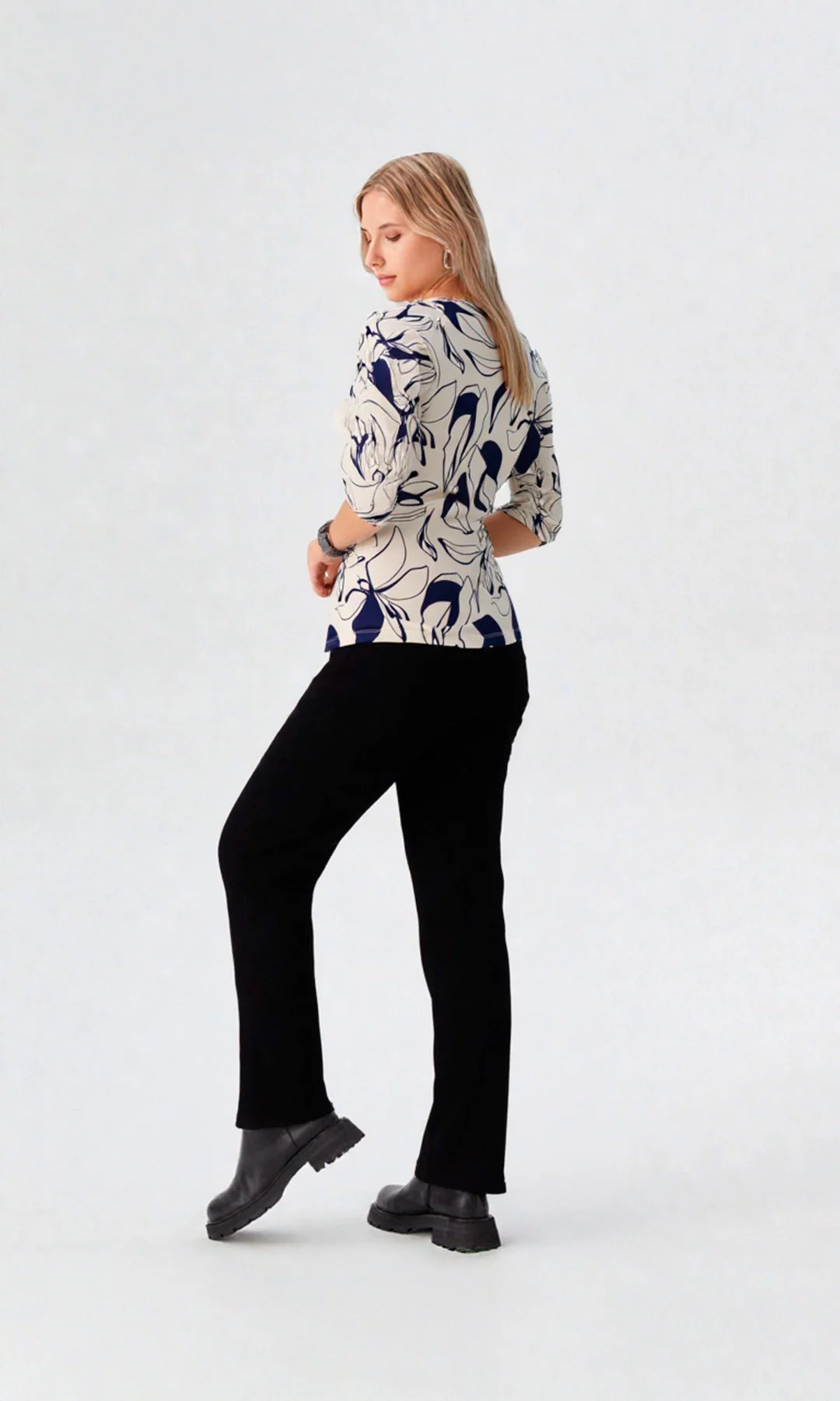 Camiseta mujer manga 3/4 estampada - Imagen 5