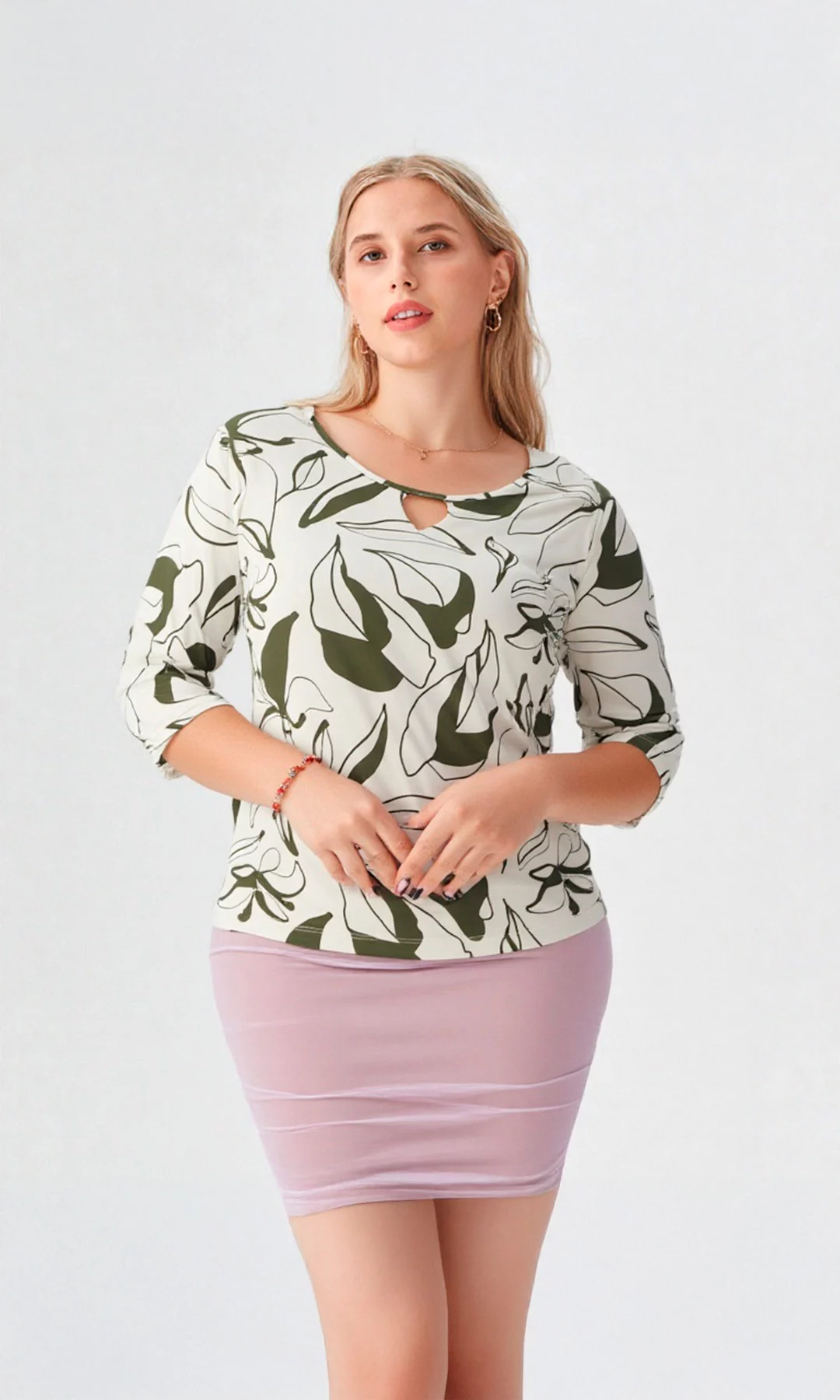 Camiseta mujer manga 3/4 estampada