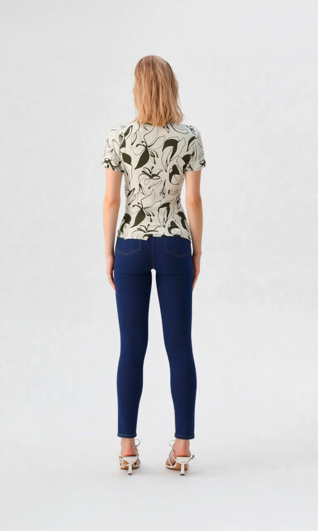 Camiseta mujer manga 3/4 estampada - Imagen 3