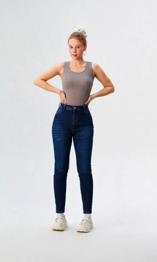 Jean mujer unicolor