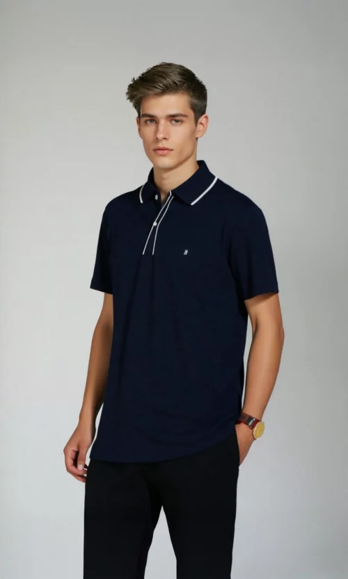 Polo hombre unicolor