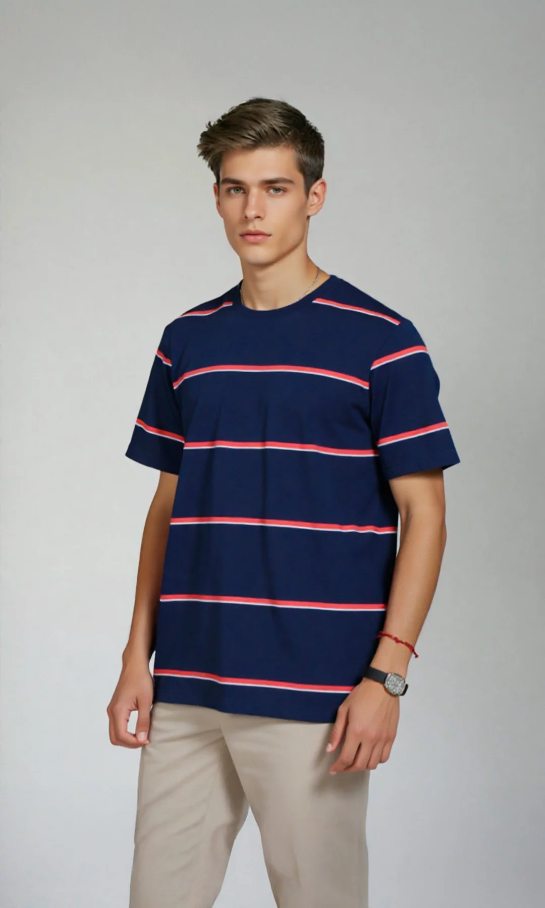 T-Shirt hombre rayas - Imagen 4