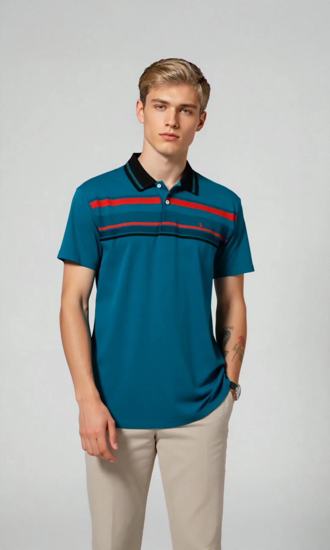 Polo hombre unicolor - Imagen 7