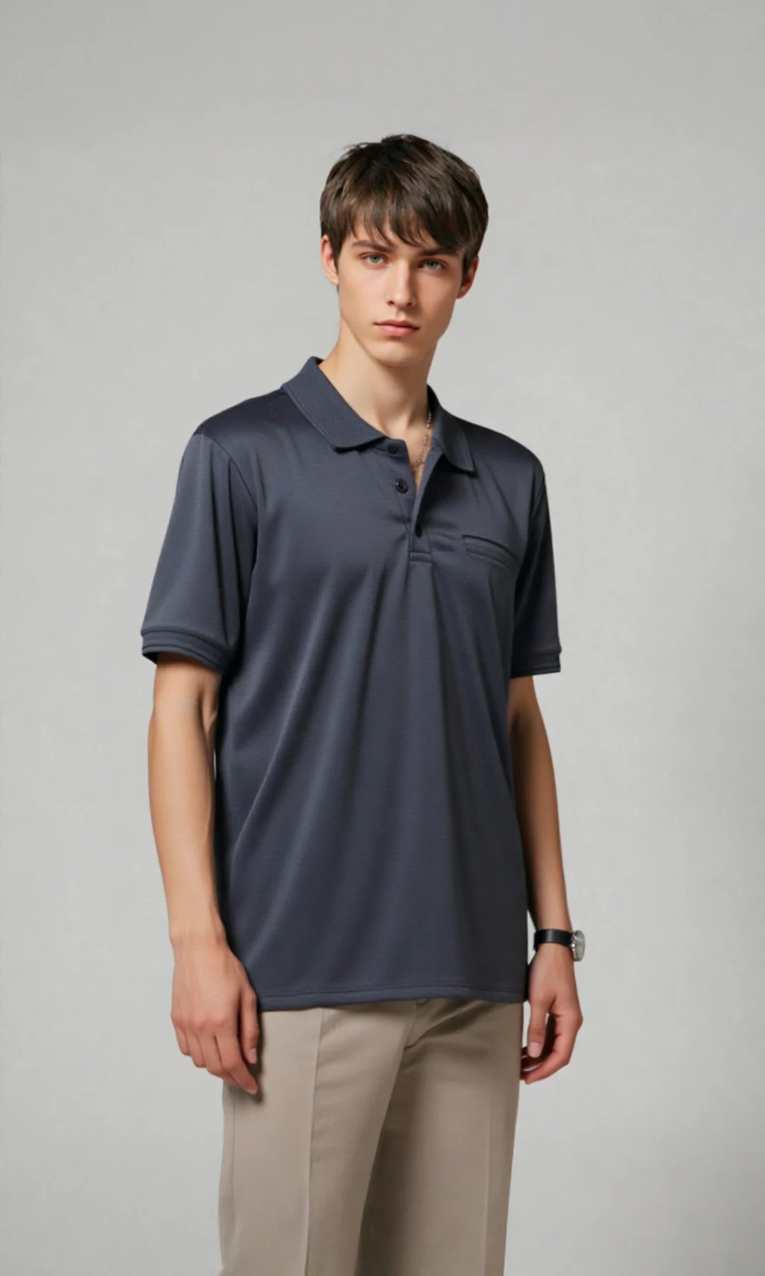 Polo hombre unicolor - Imagen 11