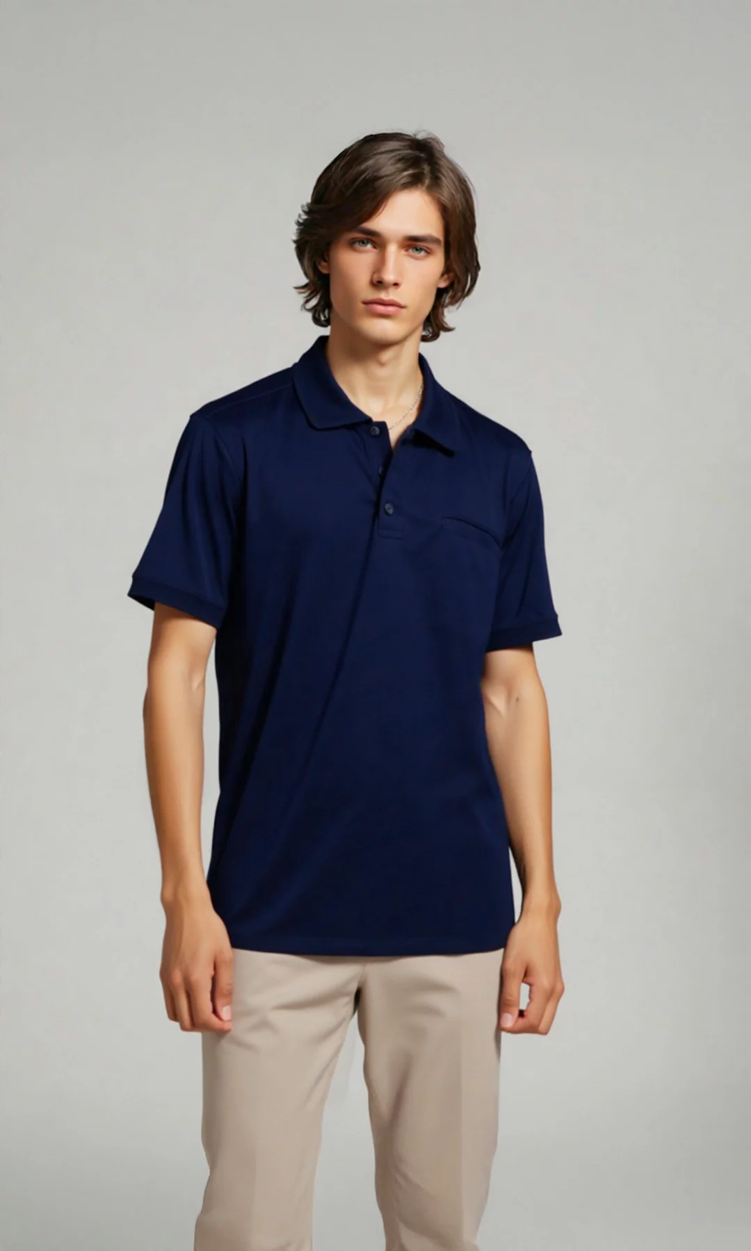 Polo hombre unicolor - Imagen 7