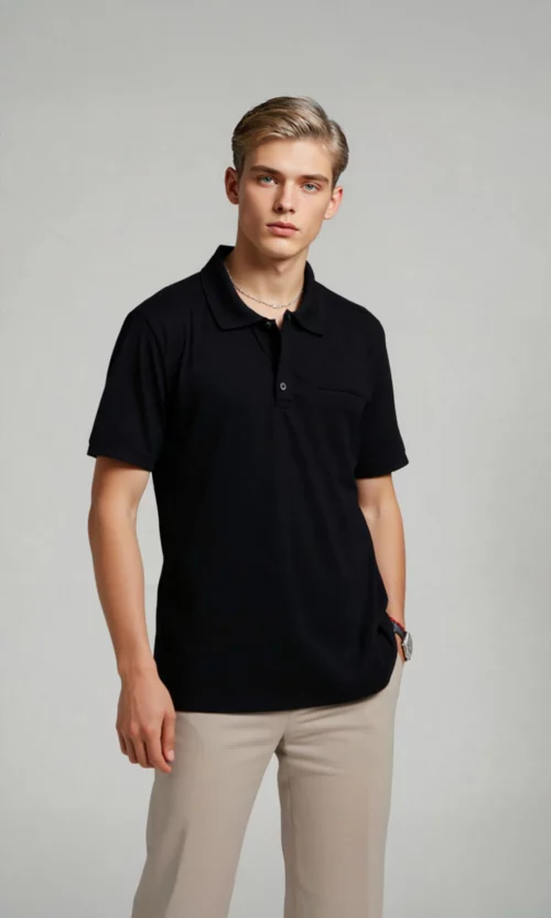 Polo hombre unicolor