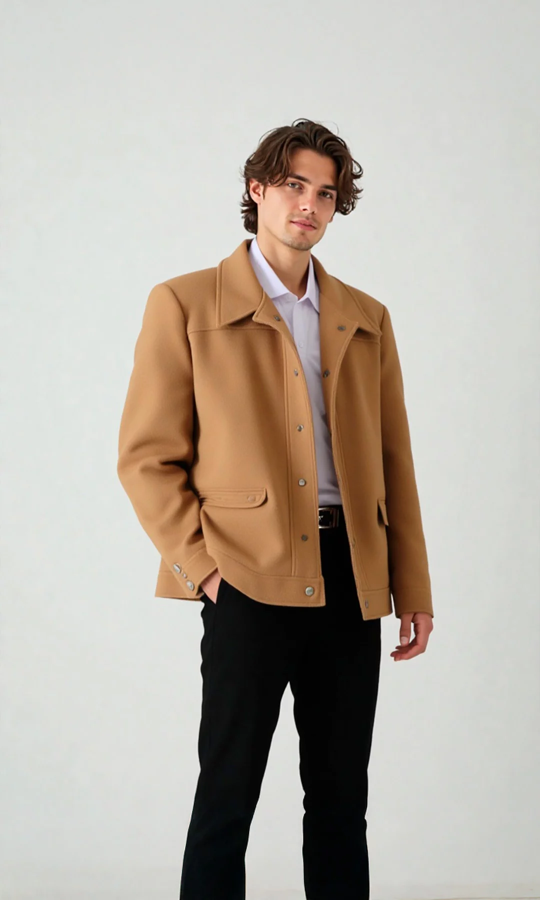 Chaqueta hombre unicolor - Imagen 8