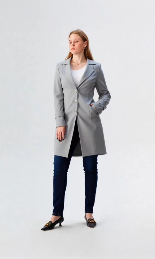 Gabán mujer unicolor