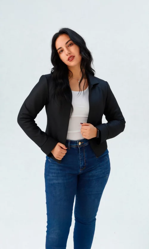 Chaqueta mujer unicolor