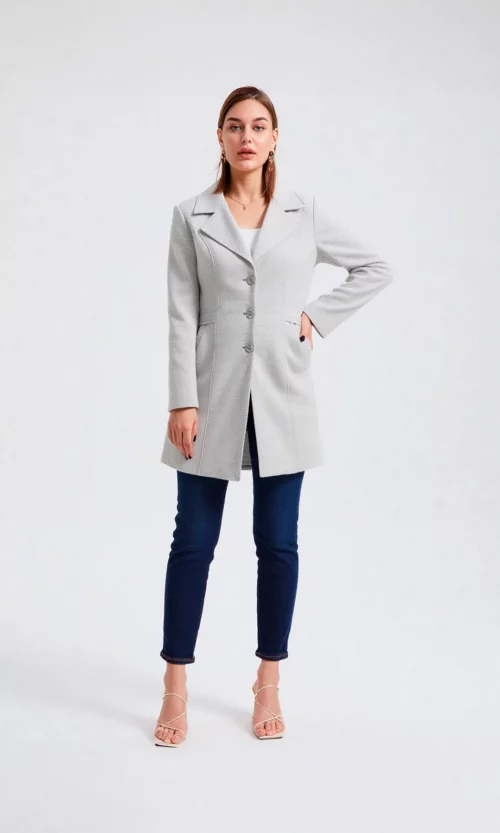 Gabán mujer unicolor