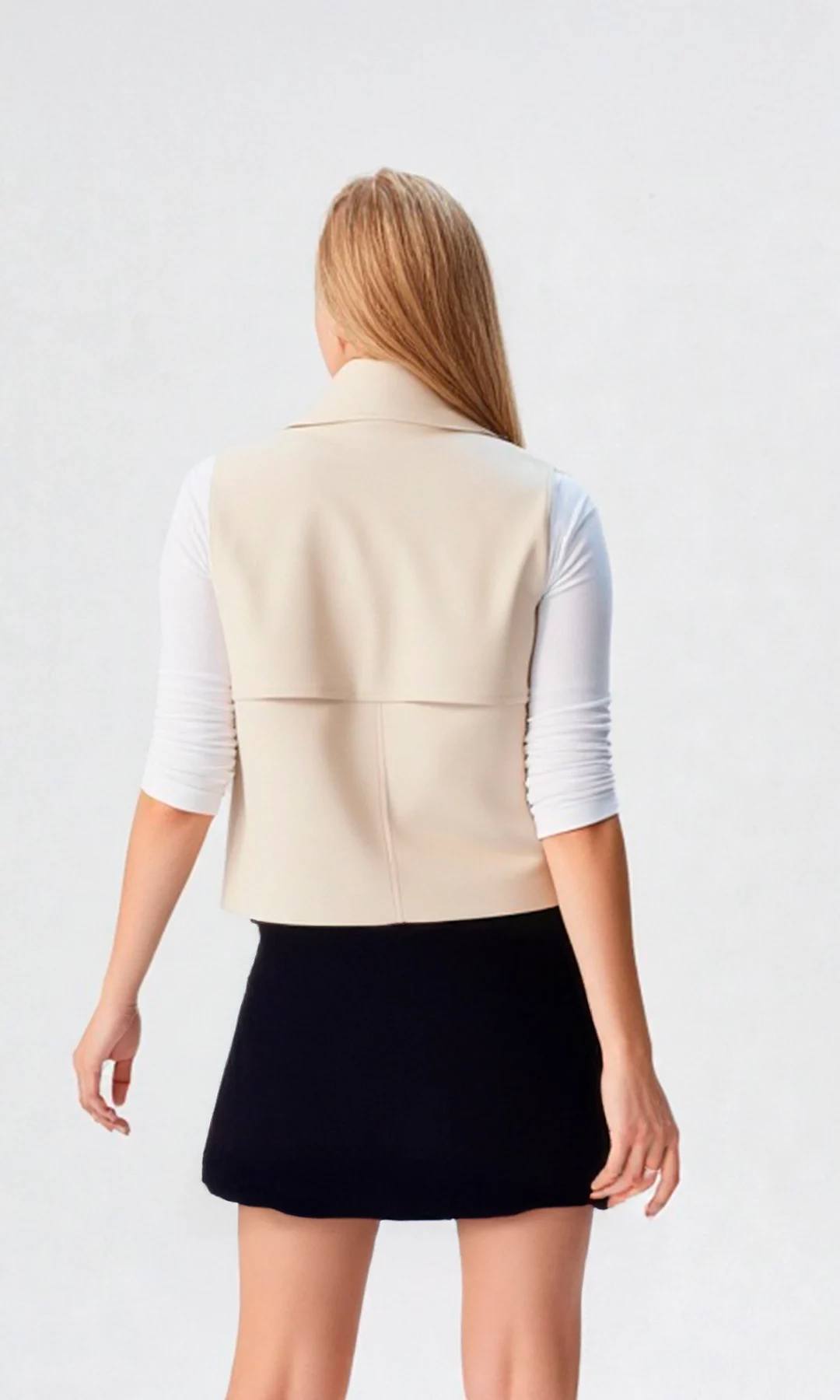 Chaleco mujer unicolor - Imagen 3