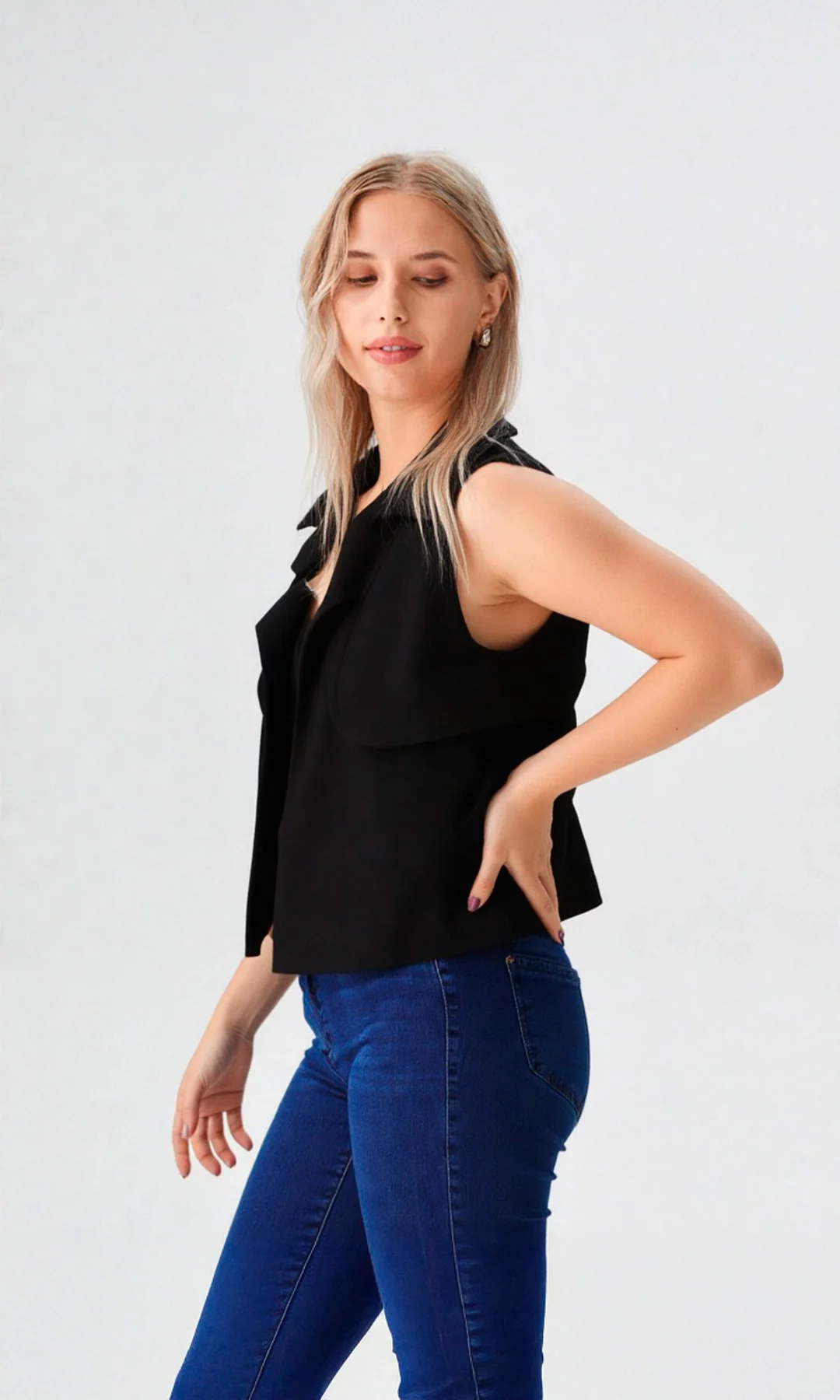 Chaleco mujer unicolor - Imagen 5