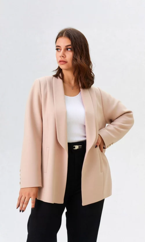 Chaqueta mujer unicolor