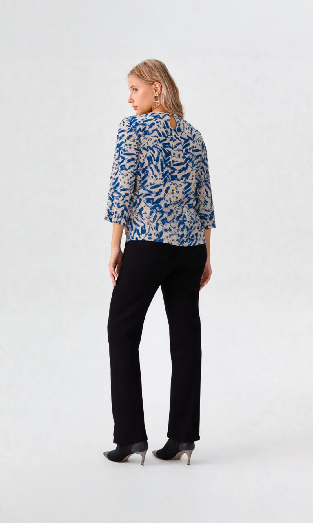 Blusa mujer manga 3/4 estampada - Imagen 5