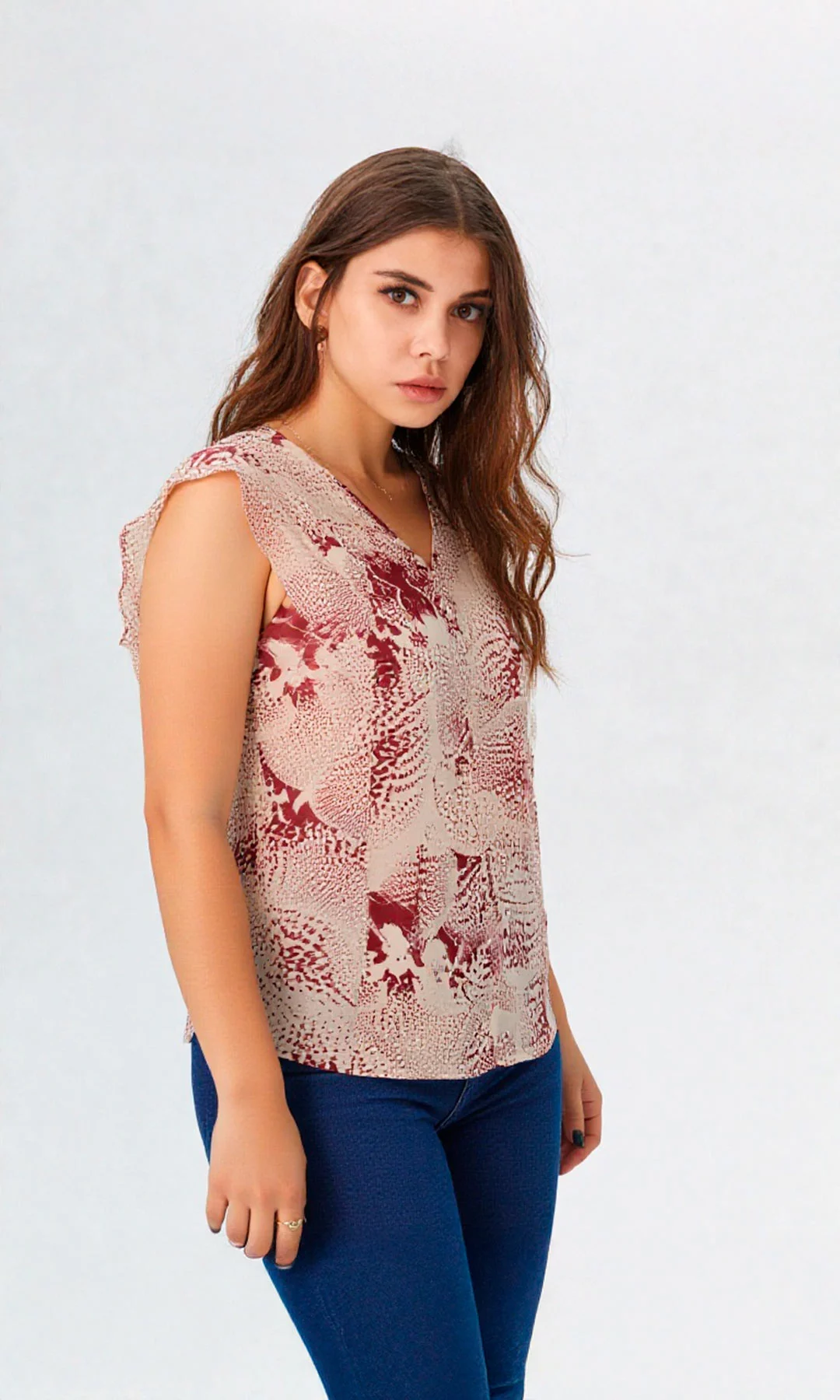 Blusa mujer manga sisa estampada - Imagen 6