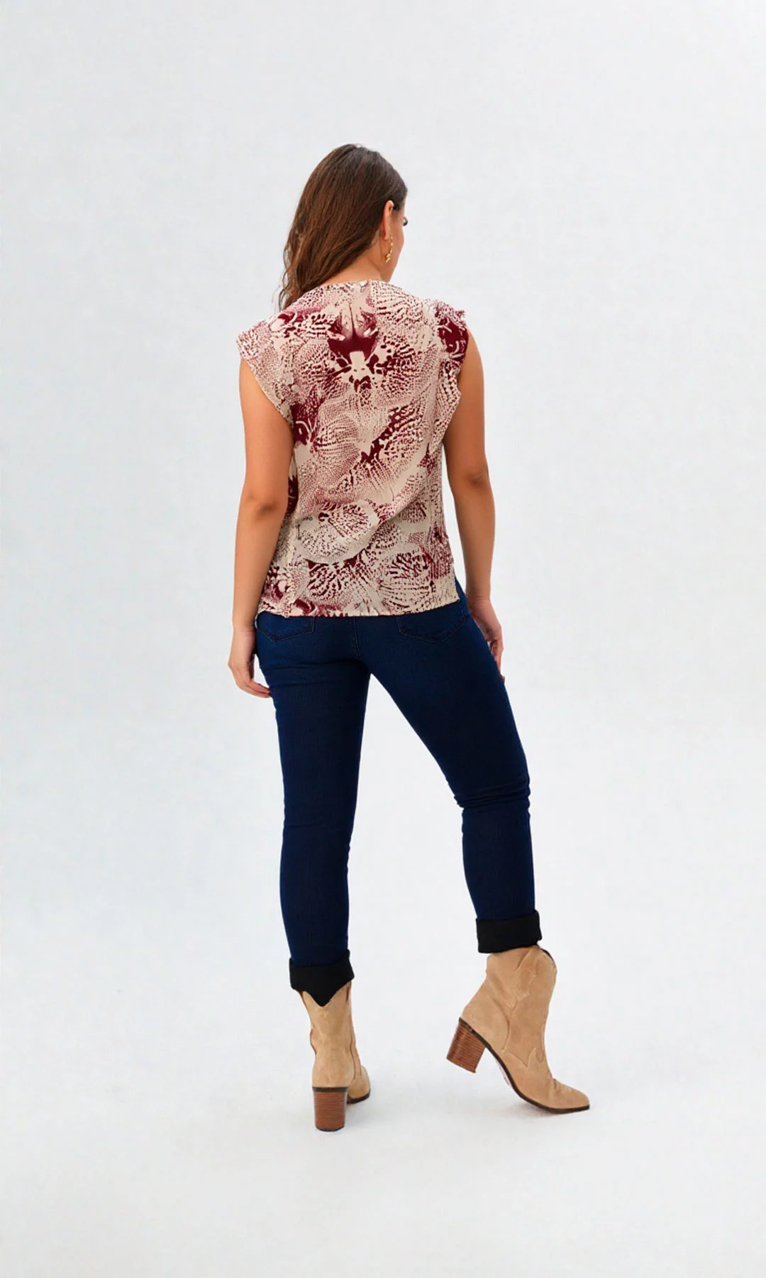 Blusa mujer manga sisa estampada - Imagen 7