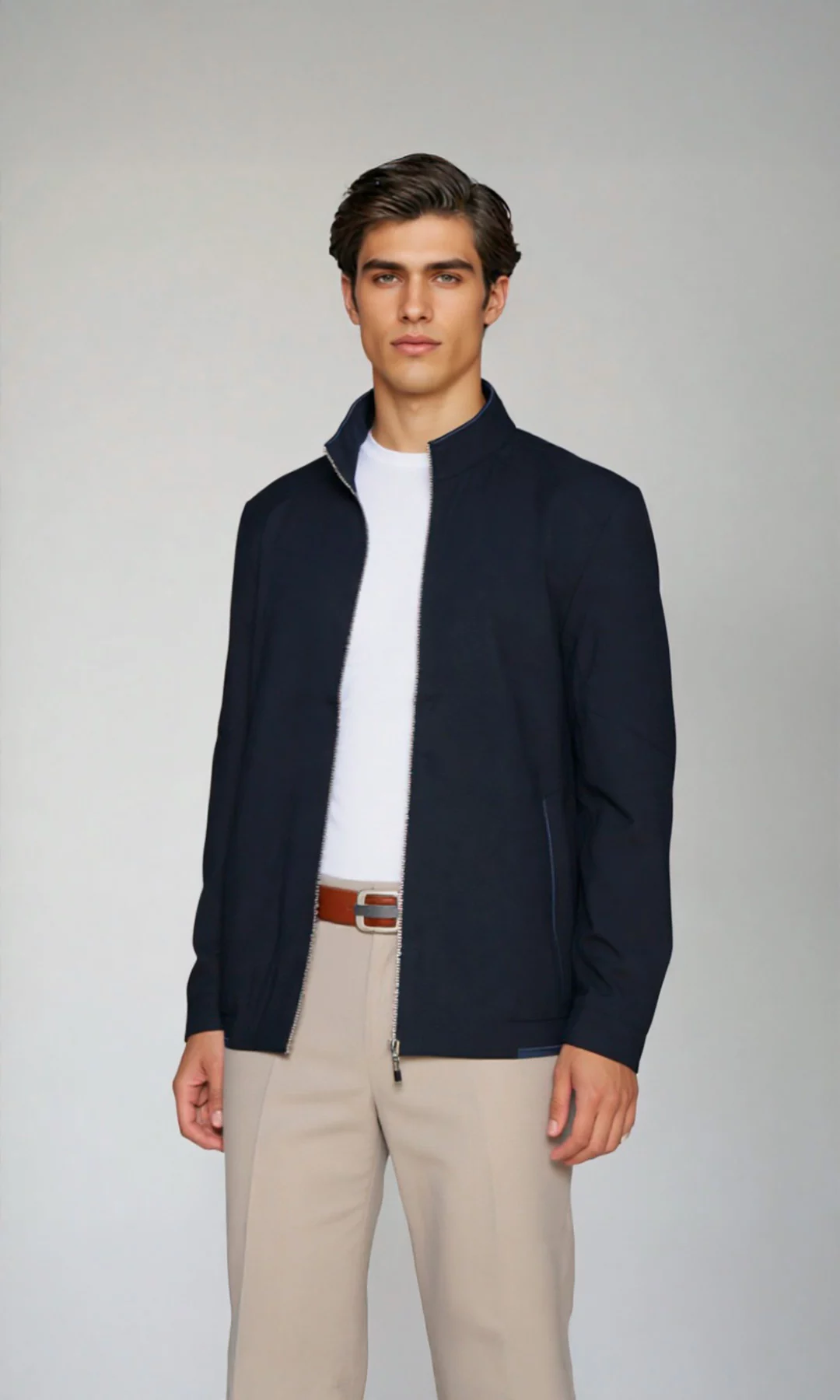 Chaqueta hombre unicolor - Imagen 2