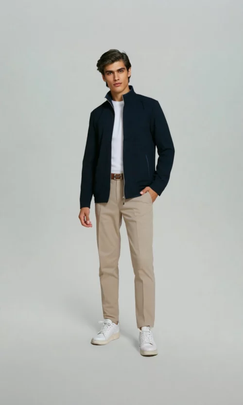 Chaqueta hombre unicolor