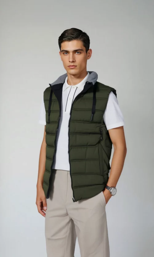 Chaleco hombre unicolor