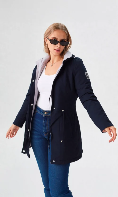 Chaqueta mujer unicolor