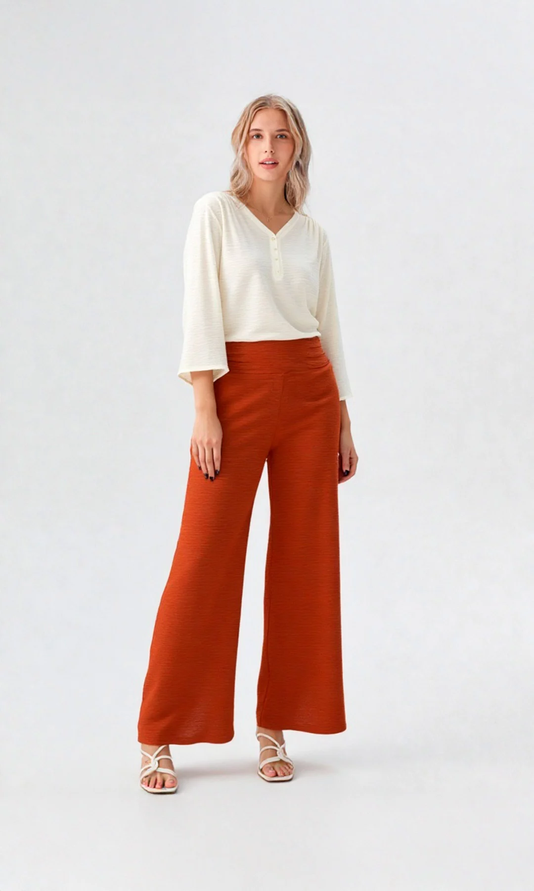 Pantalón mujer unicolor - Imagen 11