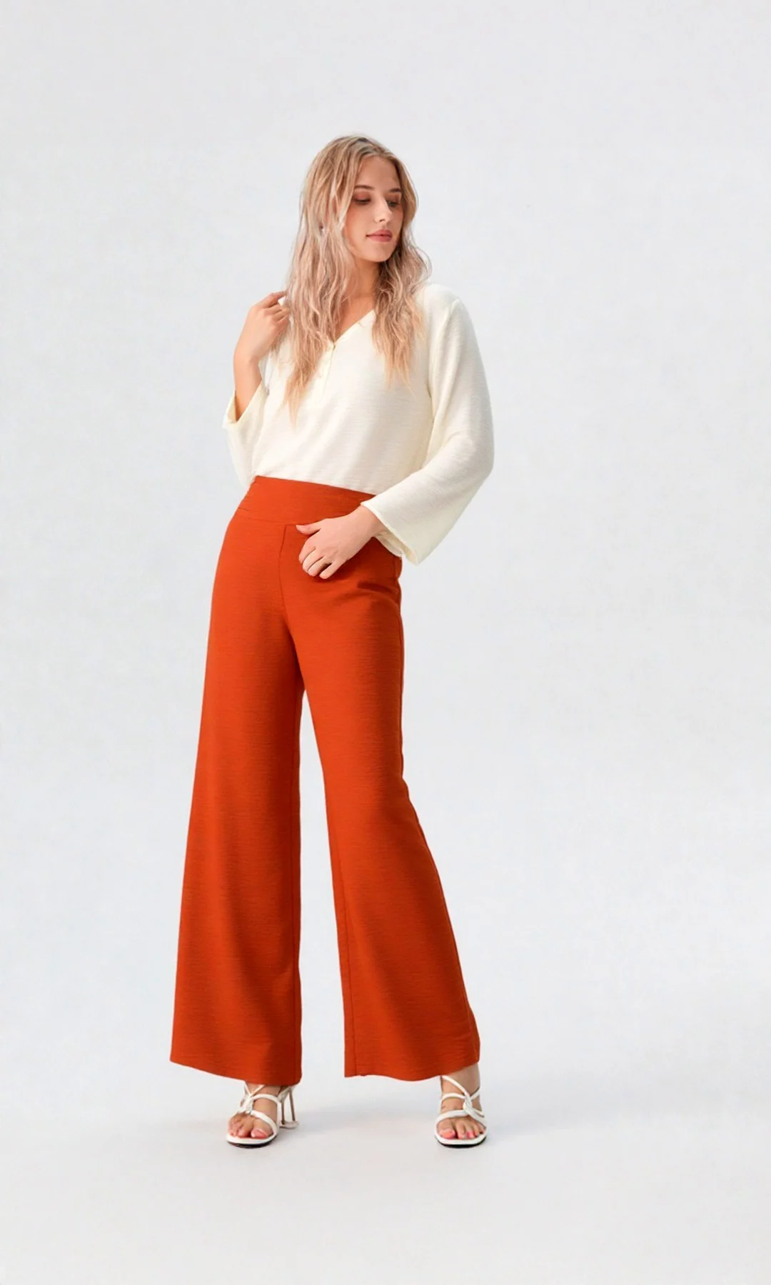 Pantalón mujer unicolor - Imagen 10