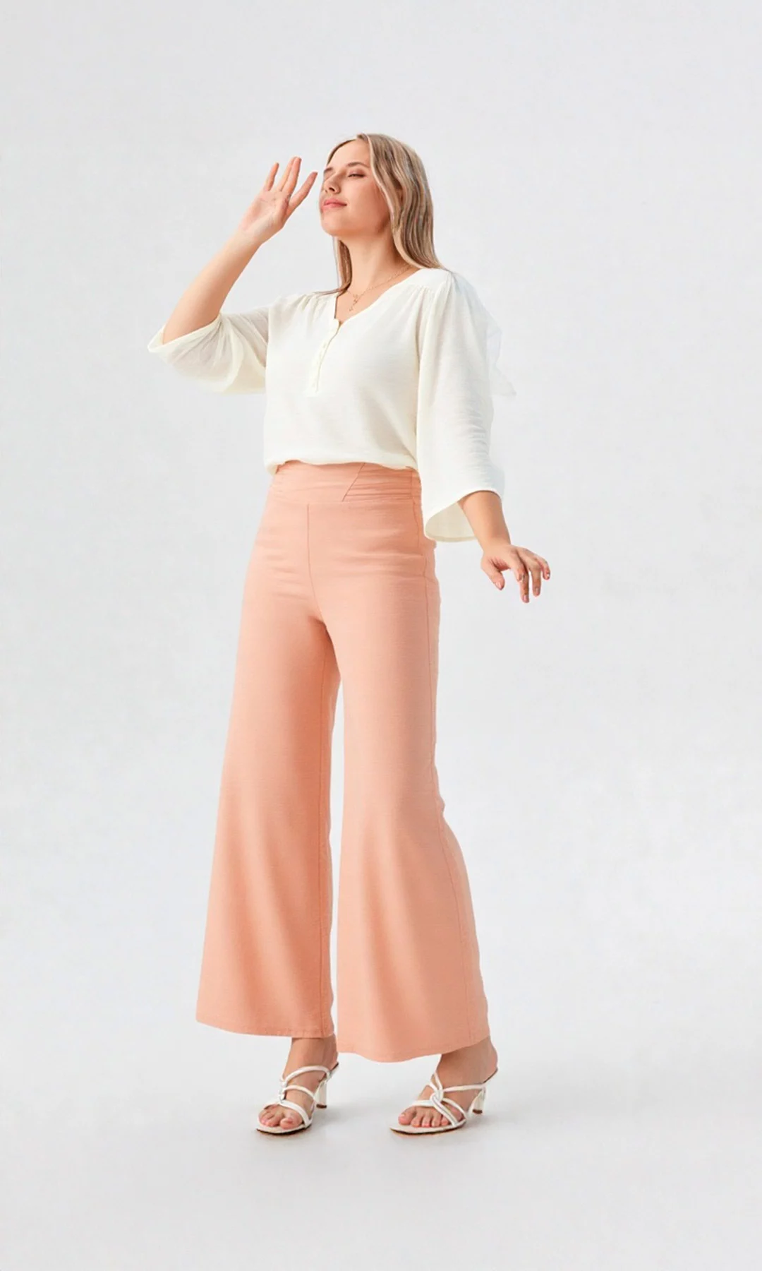 Pantalón mujer unicolor - Imagen 4