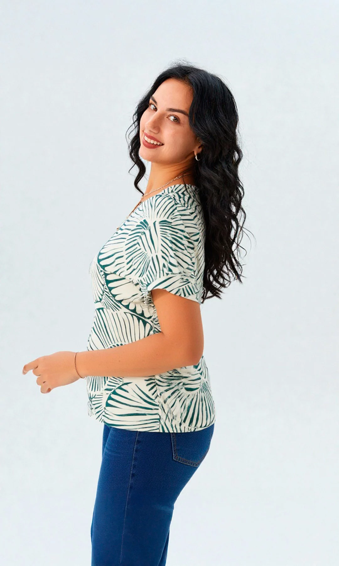 Camiseta mujer manga corta estampada - Imagen 3