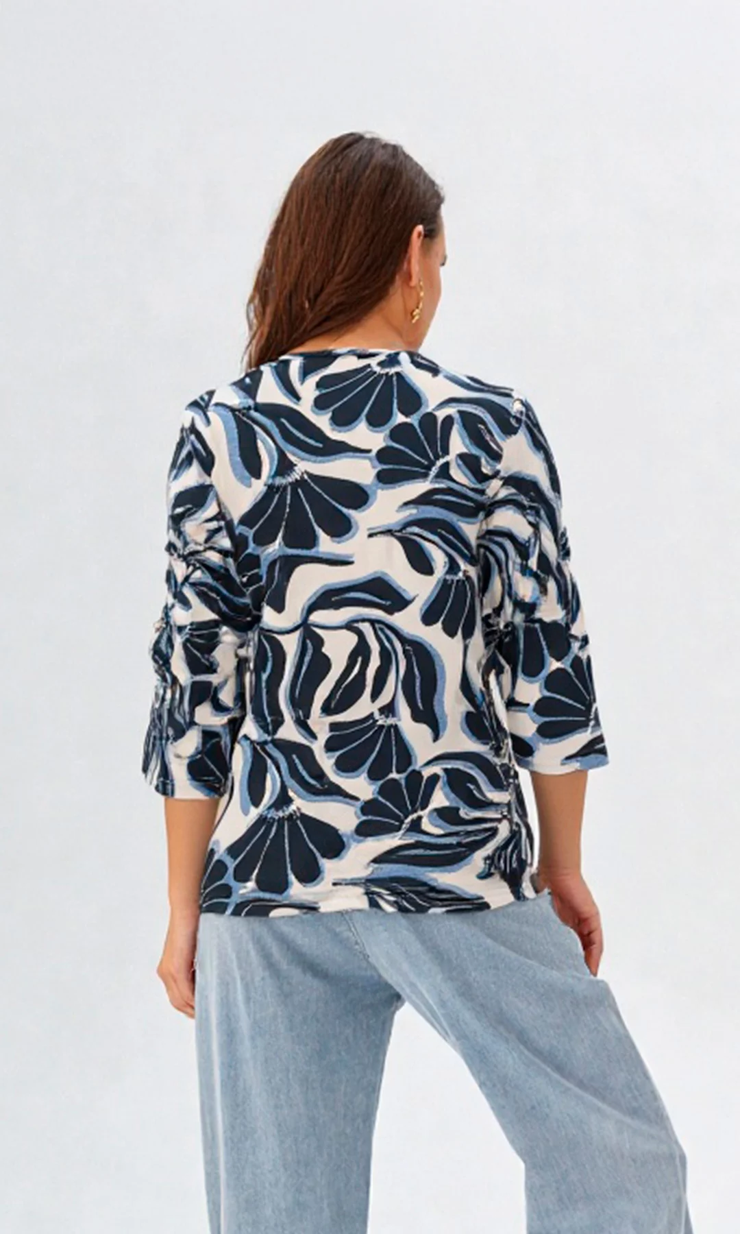 Camiseta mujer manga 3/4 estampada - Imagen 6