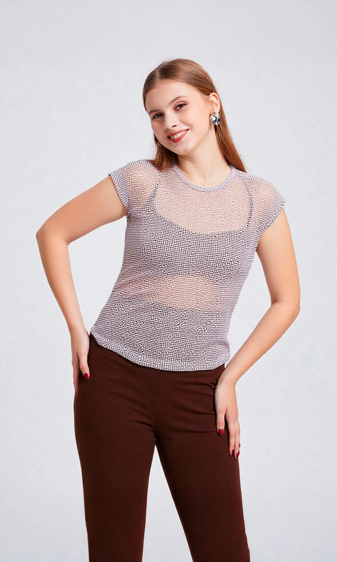 Camiseta mujer manga corta estampada - Imagen 4