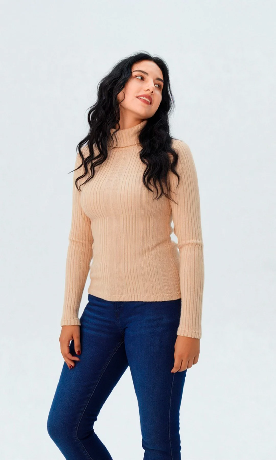 Camiseta mujer manga larga unicolor - Imagen 9