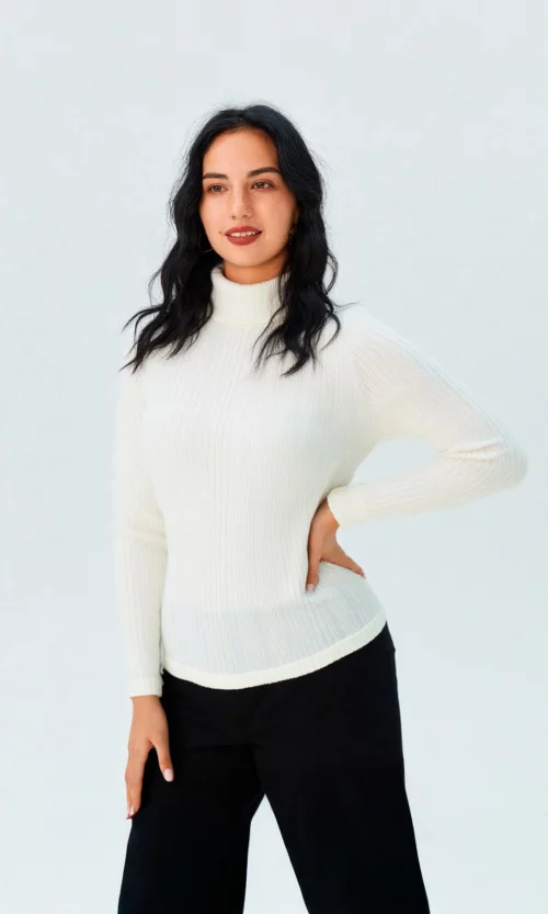 Camiseta mujer manga larga unicolor