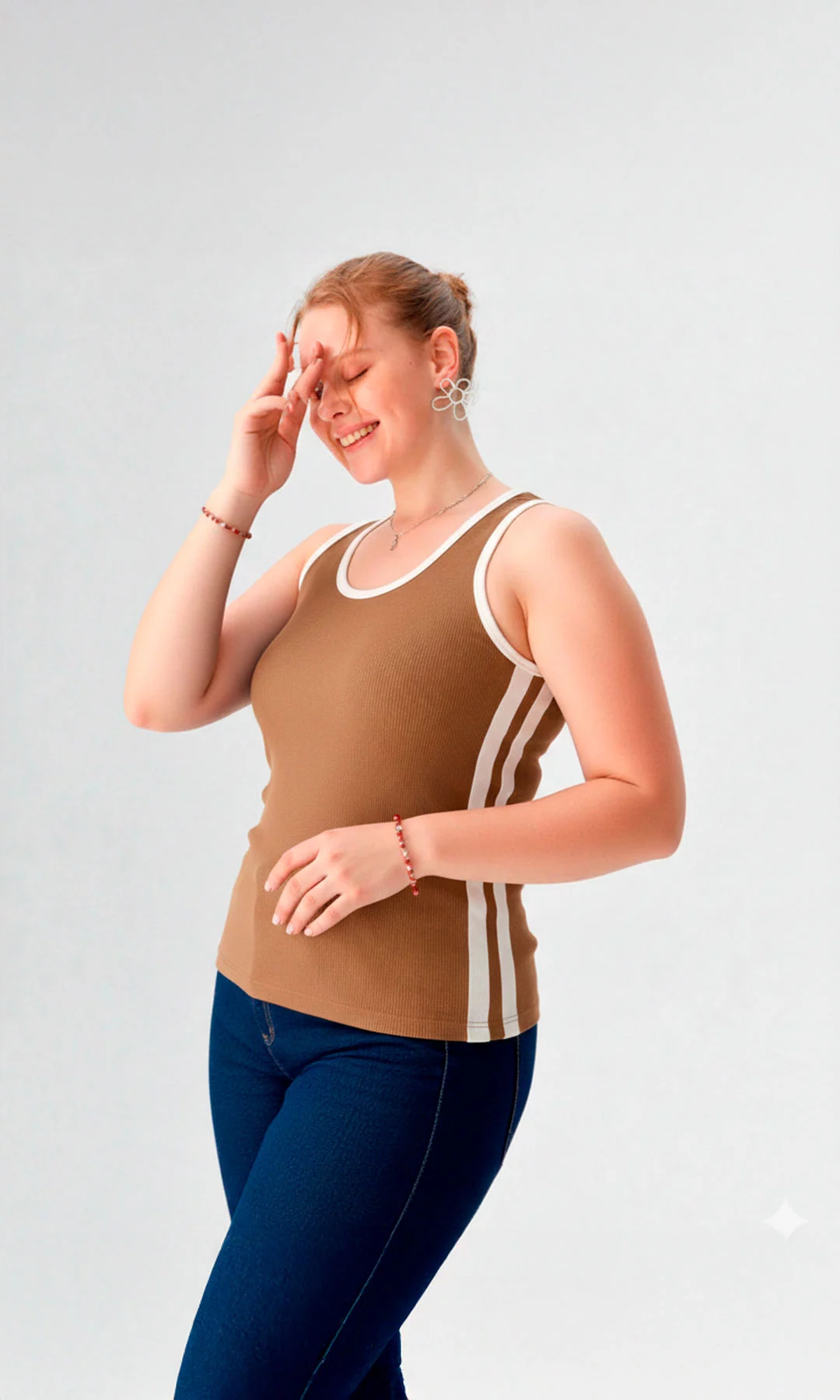 Camiseta mujer manga sisa unicolor - Imagen 4