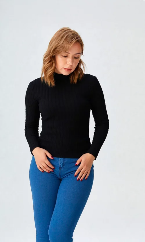 Camiseta mujer manga larga unicolor