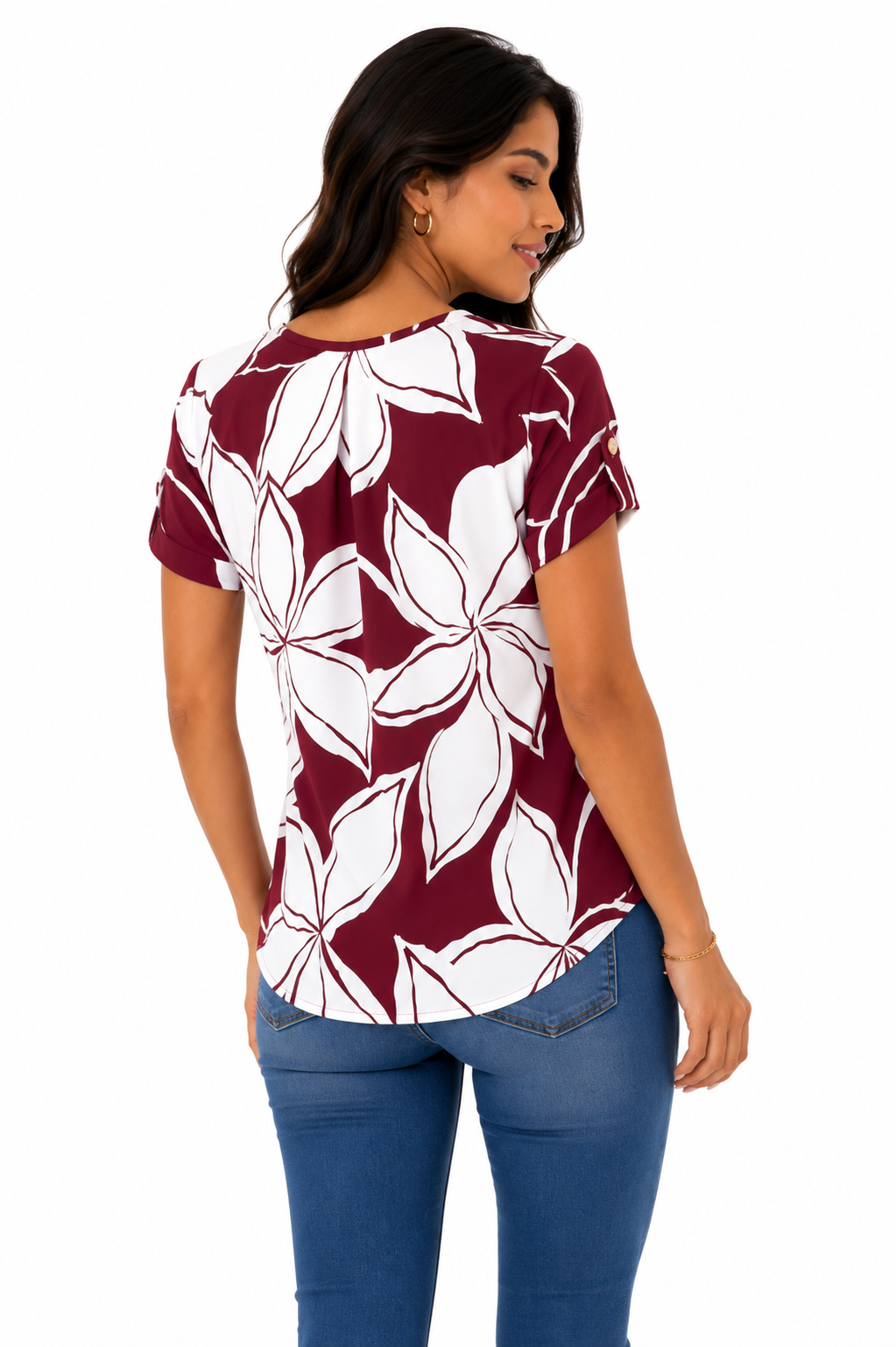 Camiseta mujer manga corta estampada - Imagen 3