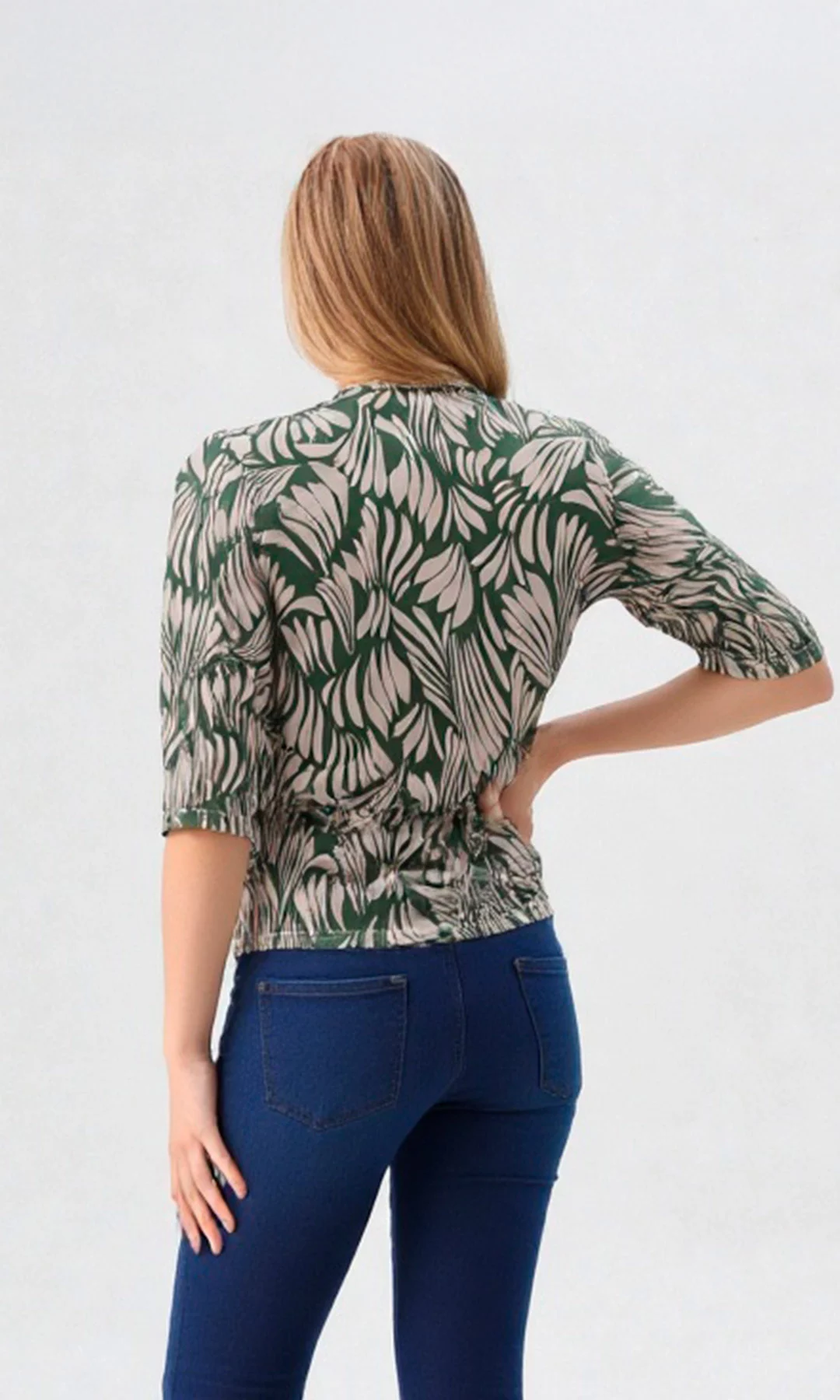 Camiseta mujer manga 3/4 estampada - Imagen 4