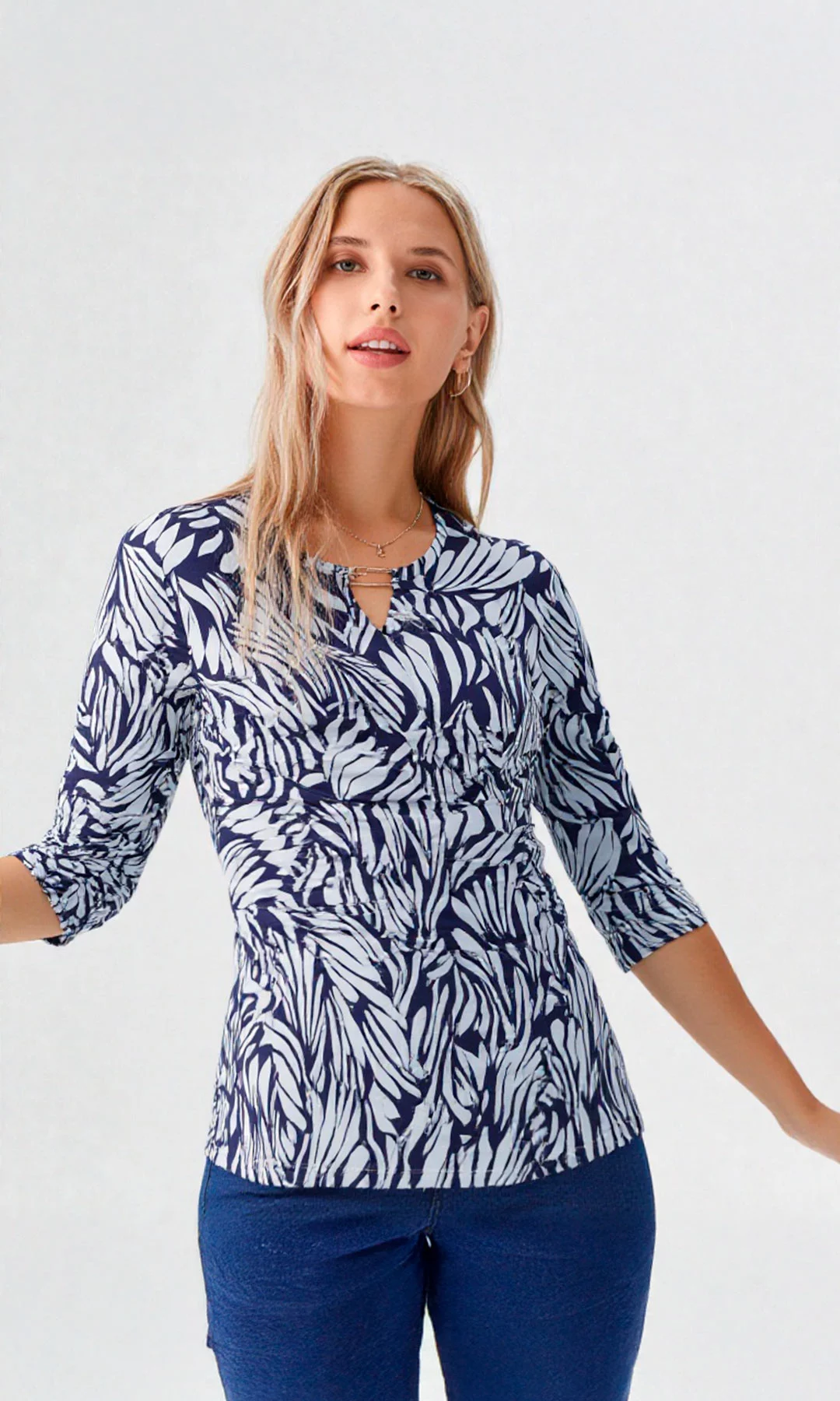 Camiseta mujer manga 3/4 estampada - Imagen 5